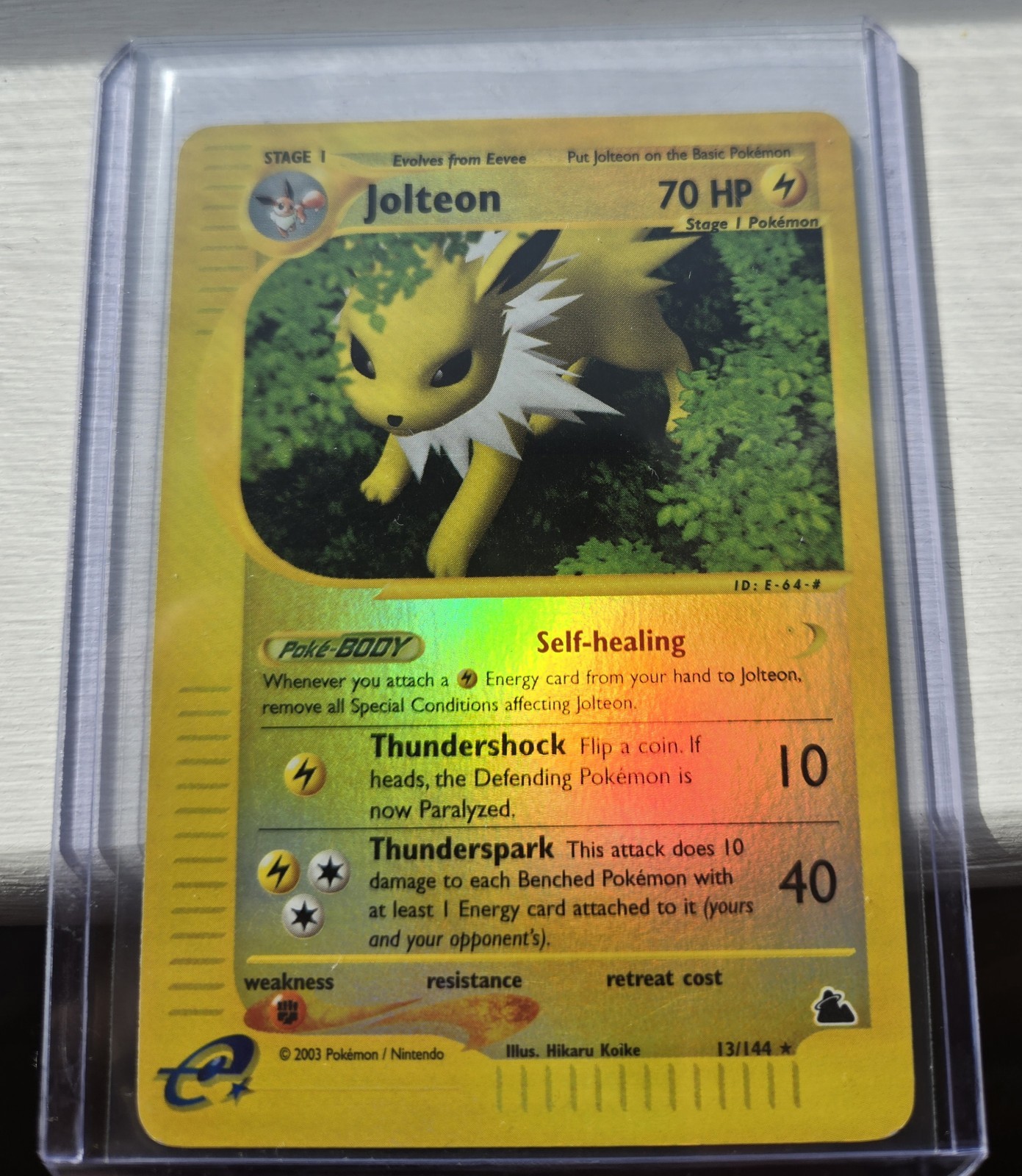 Jolteon 2003 Skyridge #013/144 Reverse Holo Price Guide - Sports