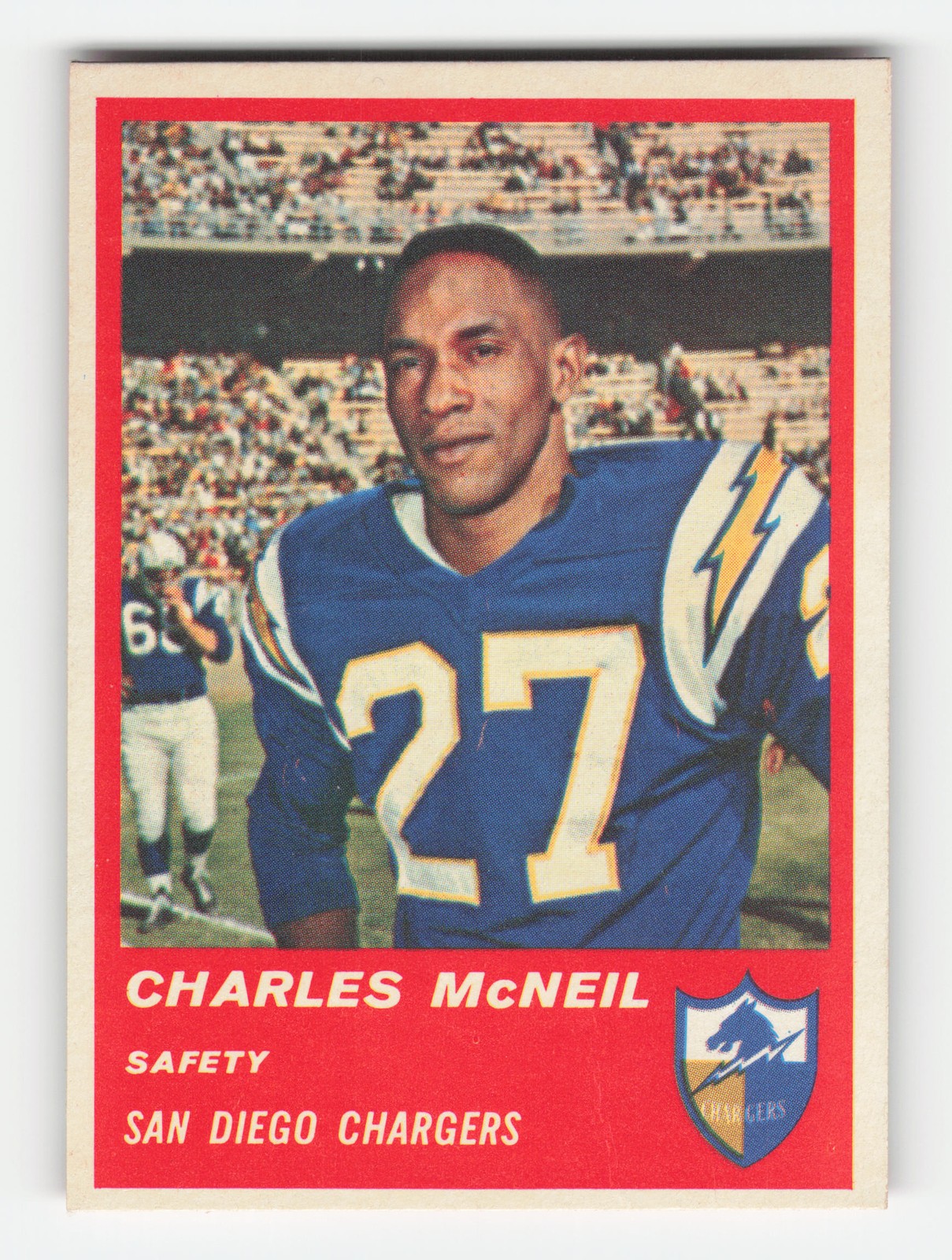1963 Fleer #74 Charles McNeil RC Excellent