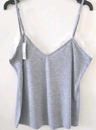 Conjunto de pijamas camisola y pantalones cortos accesorios para mujer gris talla 14 - Imagen 10 de 12