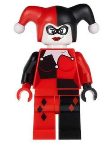 LEGO Super Heroes - Harley Quinn Black and Red Hands (sh0024) Minifigure