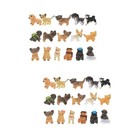  2 Pieces Dog Decorations Cartoon Puppy Figurine Figurines Chihuahua