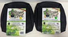 2 Pack - Smart Pots (Fabric Planter) w/Cut Handles - 3 Gallon - Black