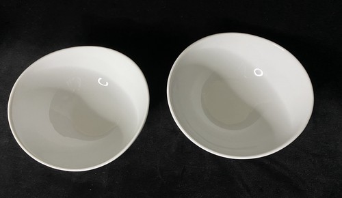 Crate and Barrel White Cereal Bowl Designed by Brent Bortner set of 4 - Picture 8 of 12