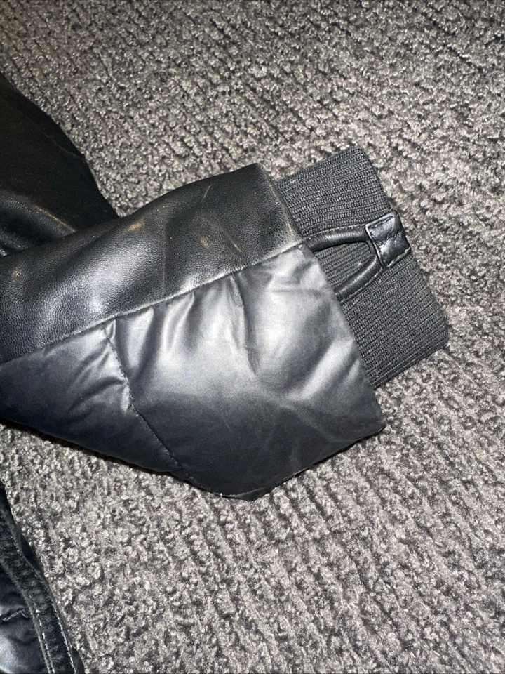 Parka Rudsak auténtica de plumón real para mujer en negro con piel de color natural Foto 3 de 4