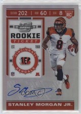 2019 Contenders Optic Holo Prizm Rookie Ticket Stanley Morgan Jr #182 Auto 13c1