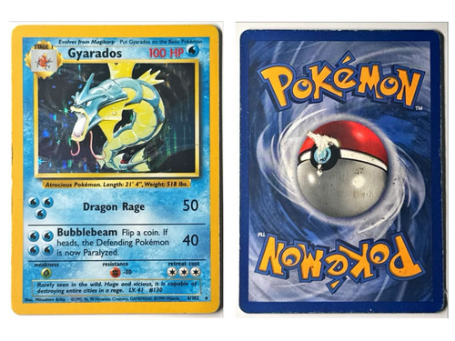 Gyarados 6/102 (HP) Holo Rare Base Set Unlimited - Pokemon Card