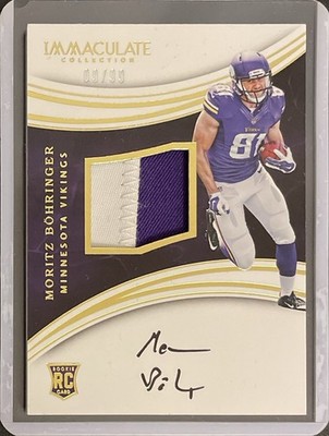 Moritz Böhringer - RPA Rookie Patch Auto - 2016 Panini Immaculate Football - /99