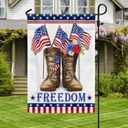Veteran Boots Freedom Independence Day Patriotic Flag Graden Flag