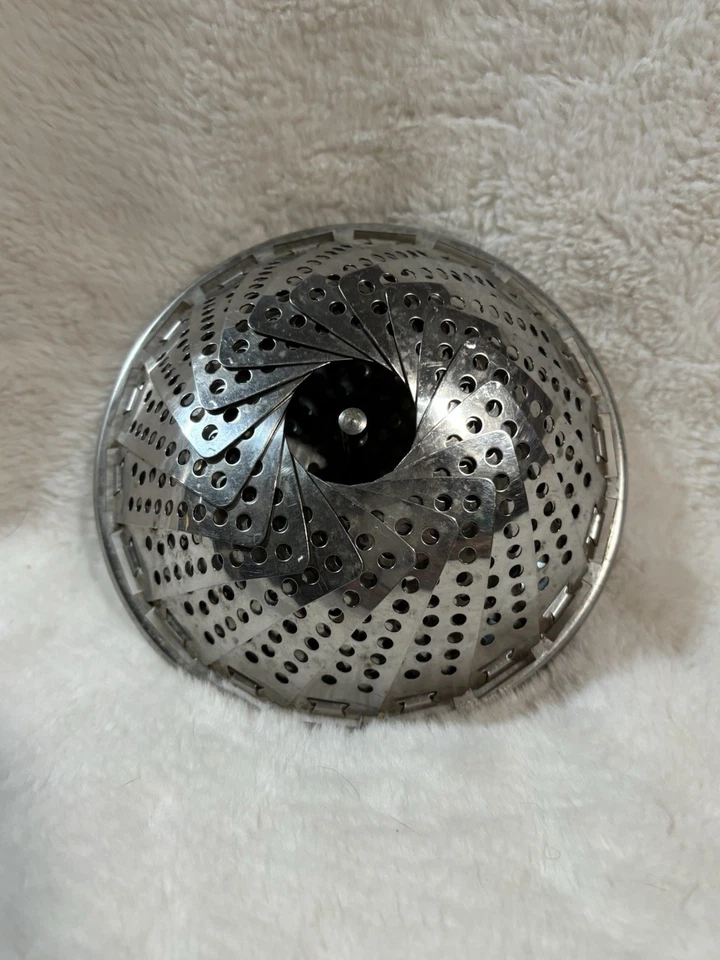 Cesta de vapor plegable Ekco vintage, acero inoxidable con patas Foto 4 de 4