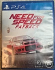 Need for Speed Payback PS4 PlayStation 4 Game Tested Working w/ Case