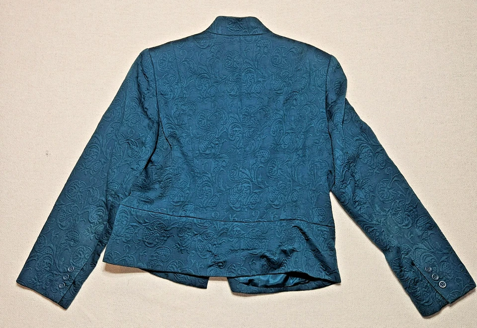 Blazer verde profesional para mujer talla 12 de Petite Sophisticate Foto 2 de 4