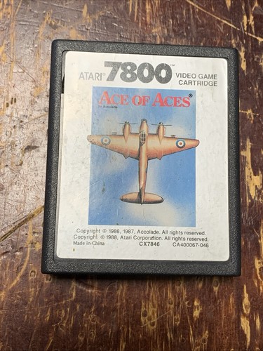 Ace Of Aces Original Vintage Atari 7800 Video Game Cartridge ( ProSysem ) 1988 - Picture 2 of 13