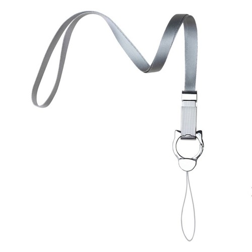 Adjustable Nylon Phone Lanyard Strap Feature Secure Metal Lobster Clasp For Neck - Photo 2 sur 11