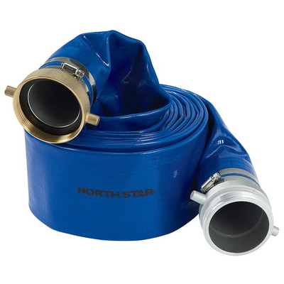 #ad NorthStar Water Pump Discharge Hose 3in. x 25ft. Max. PSI 70 PVC Lays Flat $79.99
