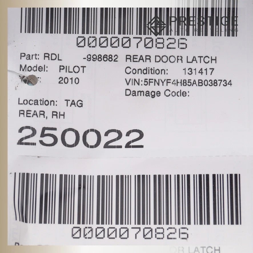 Actuador de cierre de puerta trasero derecho Honda Pilot 2009-2015 72610-SZA-A02 Foto 4 de 4
