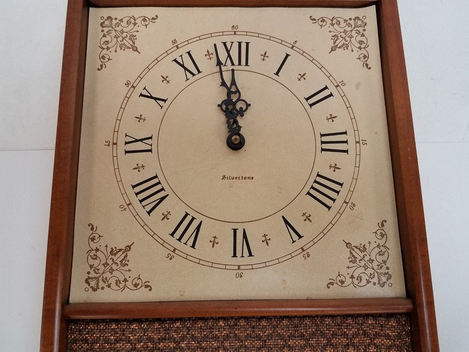Vintage Silvertone Wall Clock and Radio For Parts or Repair eBay