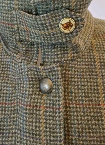Joules Tweed Field Jacket Size 10 VGC Toad Green. A7 - Picture 6 of 17