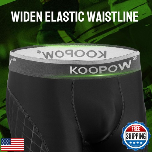 KOOPOW Youth Baseball Sliding Shorts with Cup Pocket for Baseball, Football, - Picture 3 of 5