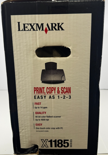 Lexmark JetPrinter X1185 All-In-One Inkjet Printer Print, Copy, Scan - OPEN BOX - Afbeelding 2 van 18