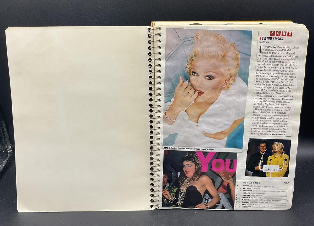 MADONNA VINTAGE SCRAPBOOK 92 PAGES MAGAZINE NEWSPAPER PROMO