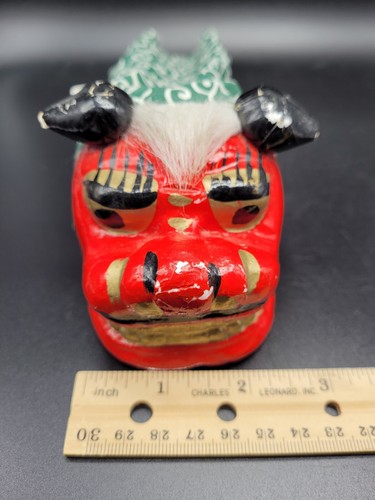 Japanisches Okinawan Shisa Löwe Tanz Foo Hund Shishimai Hand Drache Spielzeug (A2) - Bild 10 von 11