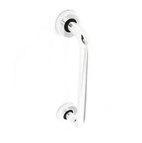 S3126 SECURIT POLISHED ALUMINIUM ROUND BAR DOOR HANDLE PULL 300MM