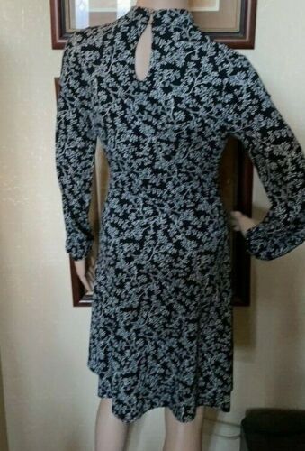 H&M Women's Secretary Black Dress High Neck Holiday Gift sz XS NWT - Picture 5 of 7