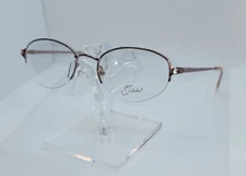JUBILEE J5677 WOMEN'S SEMI-RIMLESS EYEGLASSES 52-18-135 ROSE WITH SOFT CASE