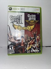 Guitar Hero II/Guitar Hero: Aerosmith Dual Pack (Xbox 360) Complete No Manuel