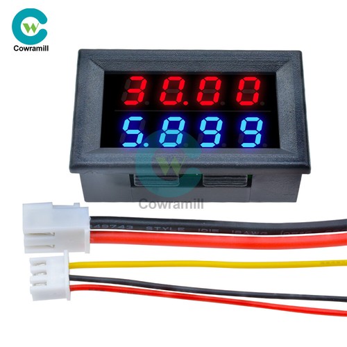 DC 100V/200V Voltmeter Ammeter 10A Dual LED Digital Volt Amp Meter Gauge 3/4 Bit - Picture 32 of 43