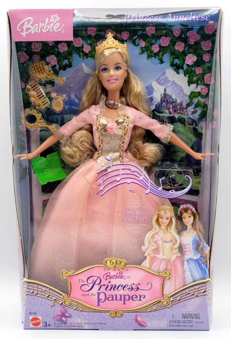 BARBIE PRINCESS THE PAUPER SINGING PRINCESS ANNELIESE DOLL BRAND NEW OLD  STOCK