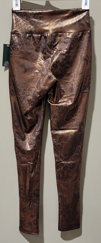 Wild Fable Women's Size Large Metallic Leopard Animal Print High Waist Leggings - Picture 3 of 8