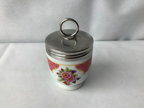 Royal Worcester Egg Coddler in the Hard to Find Worcester Flowers Pattern - Picture 1 of 8