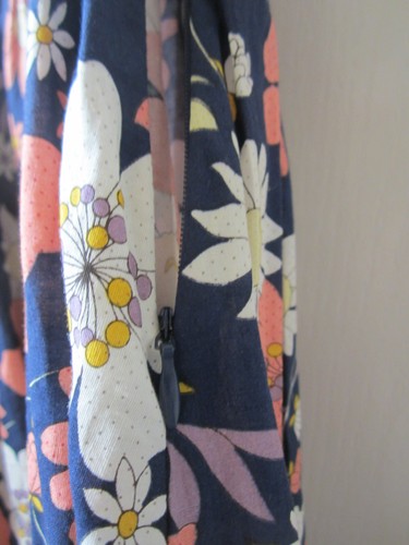 Lindy Bop Blue Peach Yellow Floral Cotton Dress Size 12 BNWT - Picture 11 of 11