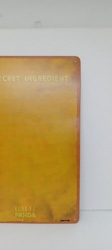 KUNG FU PANDA THE SECRET INGREDIENT DECORATIVE METAL SIGN WALL ART NEW IN PACK - Picture 3 of 24