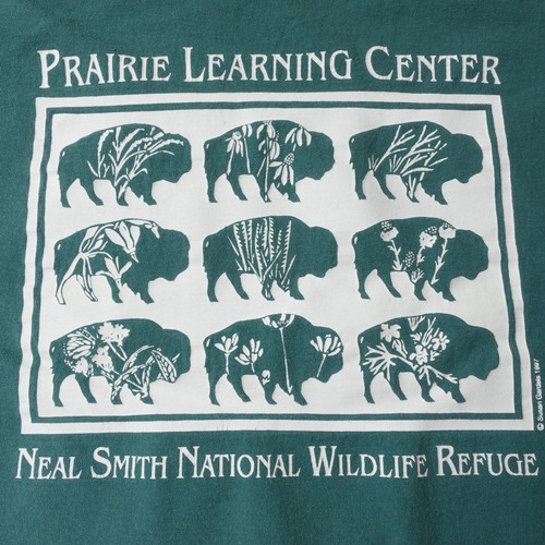 Vintage 90s Neal Smith National Wildlife Refuge Iowa Buffalo Size XL Made in USA - Picture 3 of 14