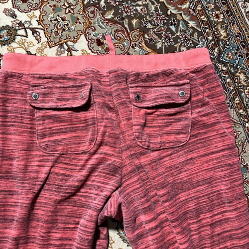 Pantalones Cortos Grandes Juicy Couture Adultos Rosa Chándal Bolsillos Logo Recortado - Imagen 12 de 13