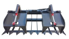 72 Inch Skid Steer Heavy Duty Root Grapple Bucket Free Shipping