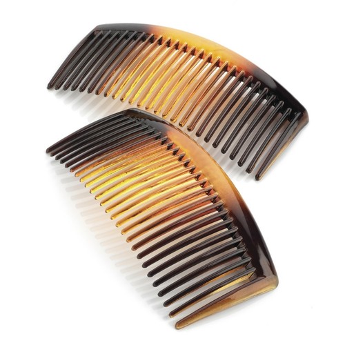 Plain Acrylic Side Hair Comb-Curved Long Large Hair Side Combs For French Twist - Picture 14 of 20