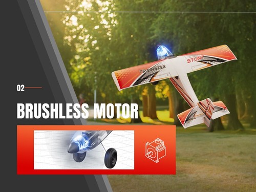 Volantex Motor Sin Escobillas RC Avión 2.4G 4CH Control Remoto 6 Ejes Giroscopio RTF Juguete de Acrobacias - Imagen 22 de 23