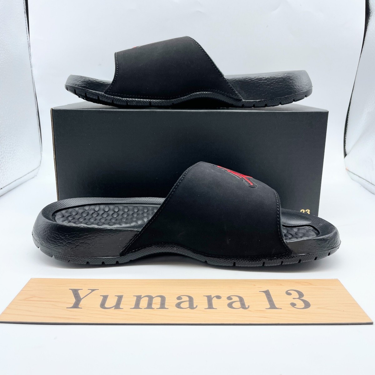 Nike GS Jordan Hydro 5 Retro Slide Black 555511-061 Size 3.5