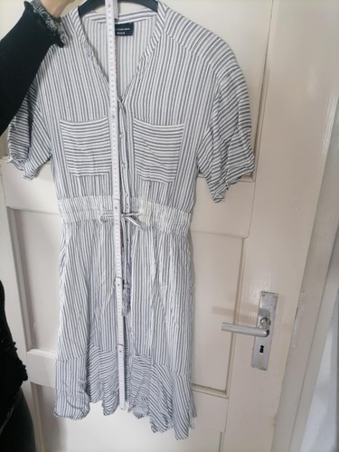 C&A Yessica - Blusenkleid - Sommerkleid - Volant - Streifen - Taschen - Größe 38 - Bild 4 von 5