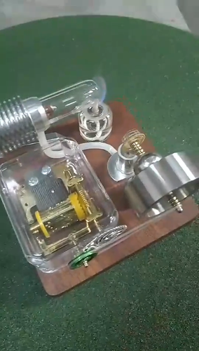 Funny Music Box Stirling Engine Model that Works for Adults Teens DIY Toy Gifts - Video 1 of 1