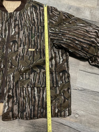 Bob Allen Reversible Realtree Camo Hunting Puffer Jacket Zip Thinsulate Thermal - Picture 9 of 18