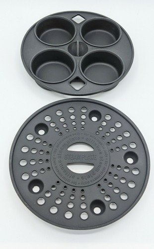 RangeMate Round YELLOW Nonstick Microwave Cooker Grill Steamer Cookware - Picture 5 of 12