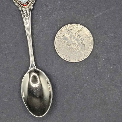 South Carolina souvenir spoon ~ Palmetto State ~ map - Picture 3 of 5