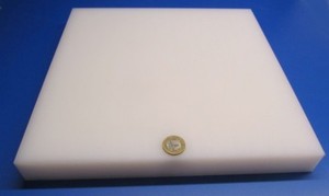1 1//4/" Tivar UHMW PE Natural White Sheet 1.25/" Thick x 12/" x 12/"