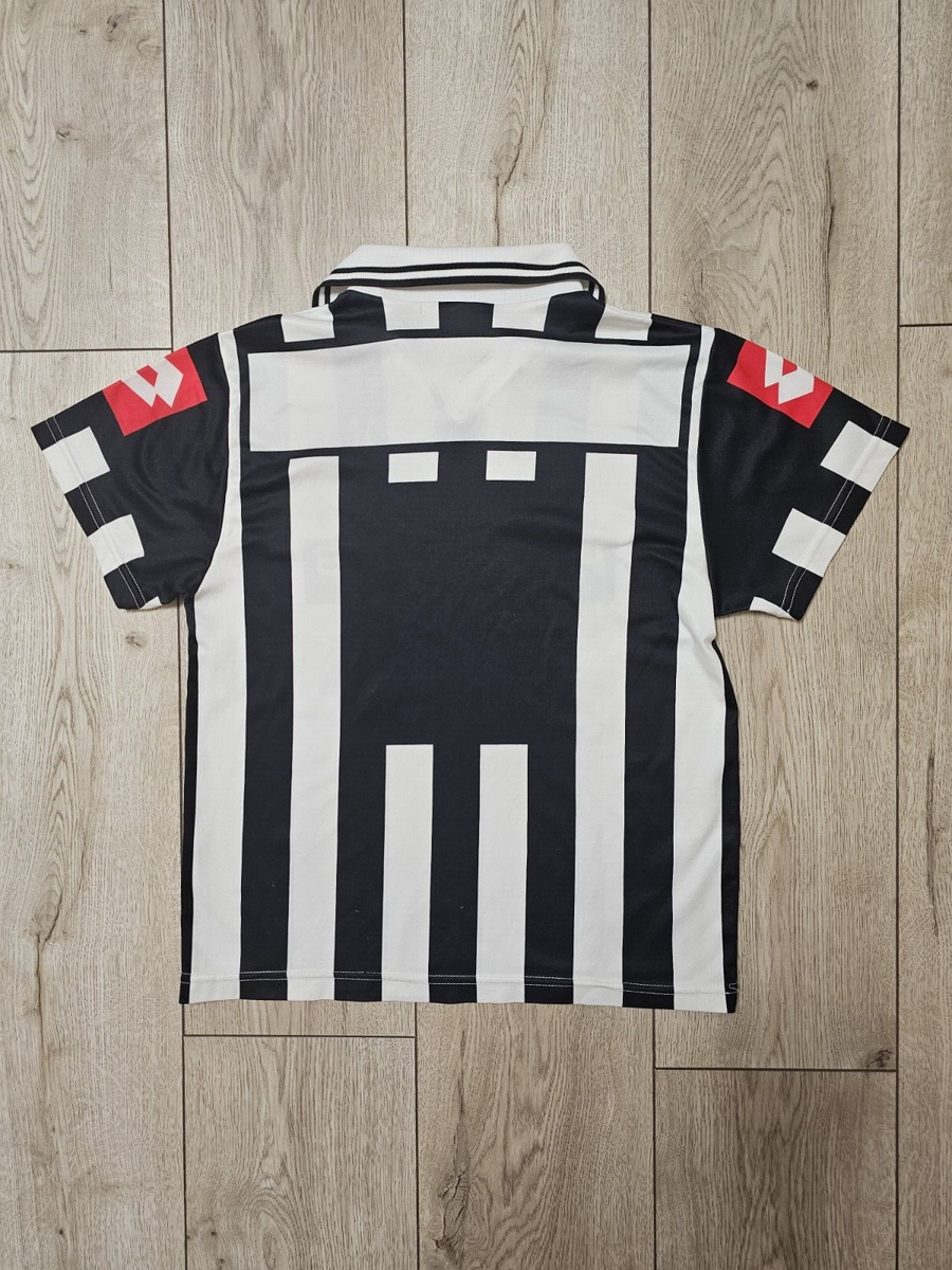 lotto - ユヴェントス 2002/03 1stユニフォーム M JUVENTUS 2002/03 HOME FOOTBALL SHIRT SOCCER JERSEY LOTTO