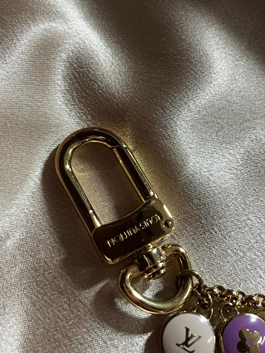 LOUIS VUITTON Bag charm Key chain holder ring Porto Cle