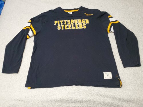 Pittsburgh Steelers NFL Vintage Reebok Gridiron Classic Stitched L/S Shirt SZ XL - Picture 2 of 14